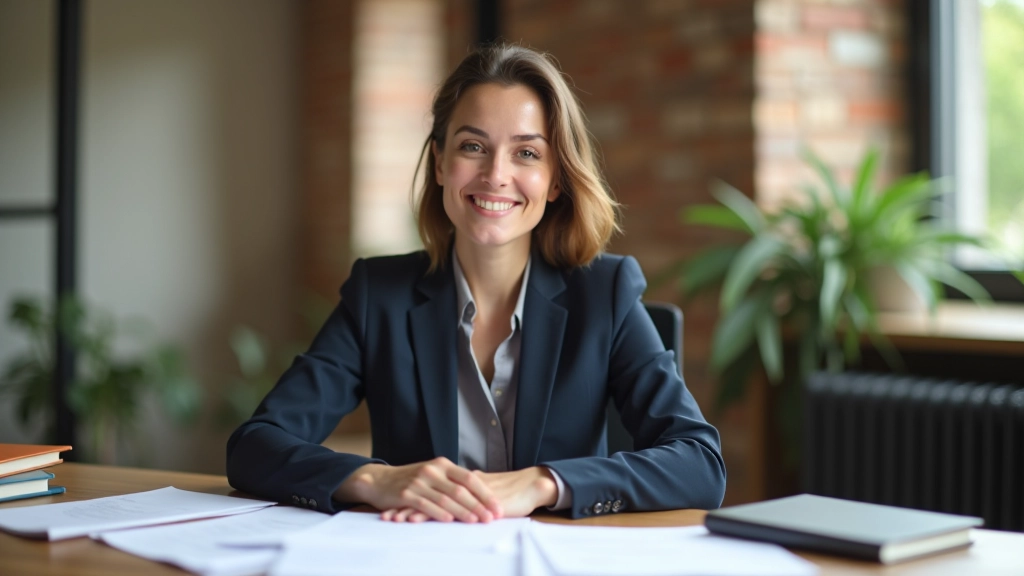 Sophie Martineau dans son espace de travail, entourée de documents et de ressources pédagogiques